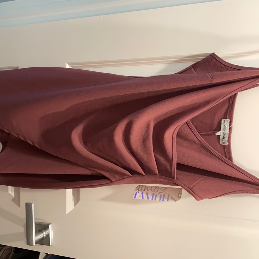 Purple spaghetti strap mini dress